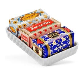 Box 3 Soaps 50gr met Soap Dish - Bahno-Favorito-Voga