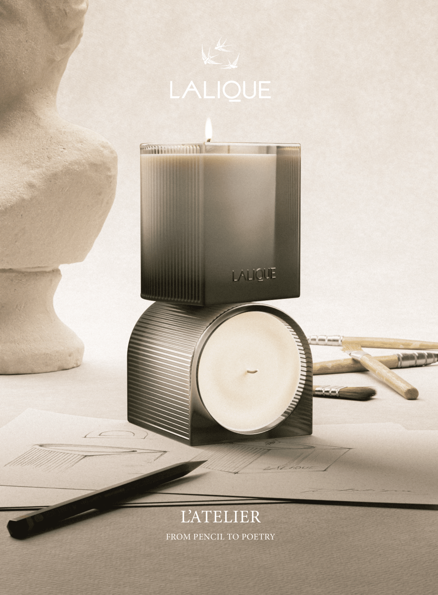 Lalique Bougie L’Atelier 220 gr.